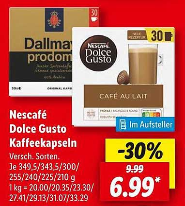 Nescafé Dolce Gusto Kaffeekapseln - Verschiedene Sorten