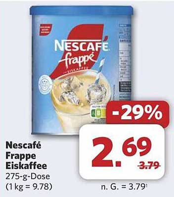Nescafé Frappé Eiskaffee 275-g-Dose
