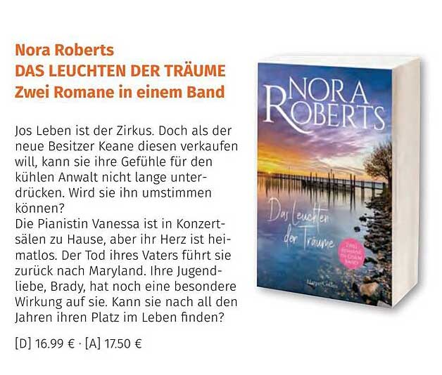 Nora Roberts DAS LEUCHTEN DER TRÄUME Zwei Romane in einem Band