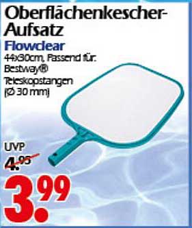 Oberflächenkescher-Aufsatz Flowclear 44x30cm