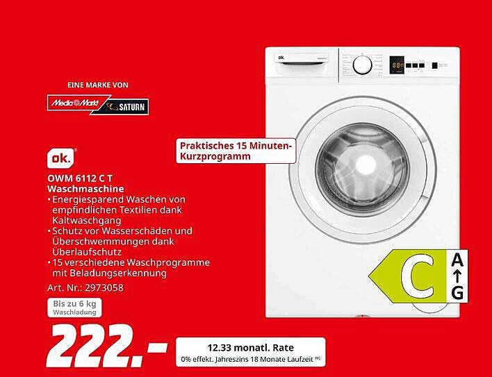 OK. OWM 6112 C T Waschmaschine