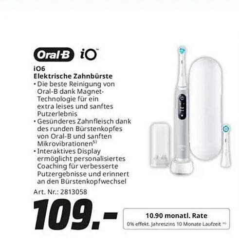 Oral-B iO6 Elektrische Zahnbürste