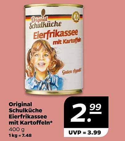 Original Schulküche Eierfrikassee mit Kartoffeln 400 g