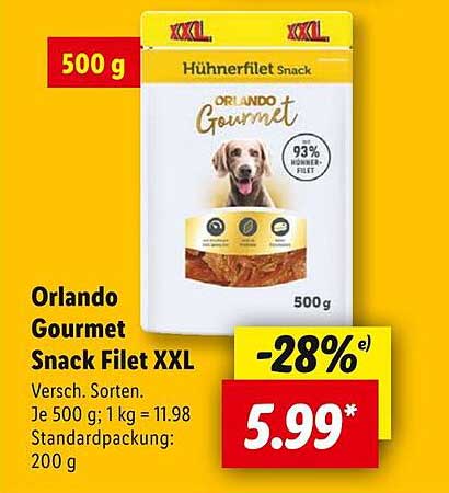 Orlando Gourmet Snack Filet XXL 500 g