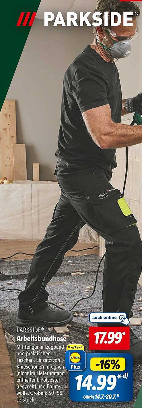 PARKSIDE® Arbeitsbundhose