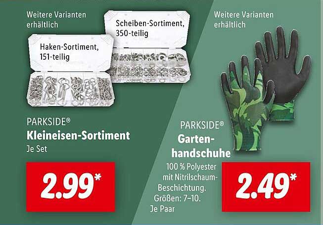 PARKSIDE® Gartenhandschuhe und Kleineneisen-Sortiment