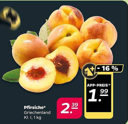 Pfirsiche* Griechenland Kl. I, 1 kg
