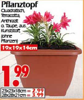 Pflanztopf aus Terracotta – Anthrazit