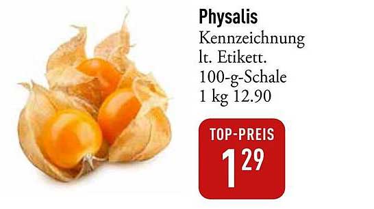 Physalis 100-g-Schale zum Top-Preis von 1,29