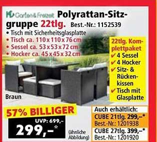 Polywood-Sitzgruppe 22tlg. - Ideal für Ihre Terrasse
