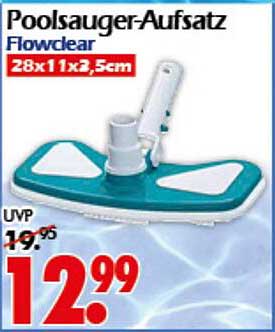 Poolsauger-Aufsatz Flowclear 28x11x2,5cm