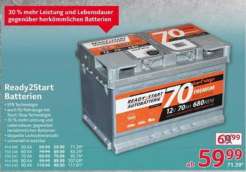 Ready2Start Autobatterien - 30% mehr Leistung & Lebensdauer