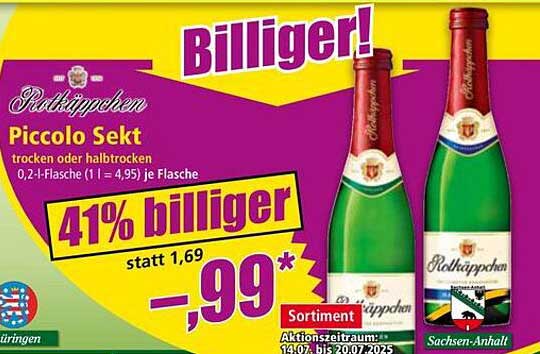 Rotkäppchen Piccolo Sekt - trocken oder halbtrocken