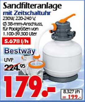 Sandfilteranlage mit Zeitschaltuhr - Bestway