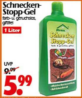 Schnecken-Stopp-Gel farb- und geruchsneutral, 1 Liter