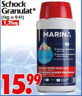 Schock Granulat für kristallklares Wasser
