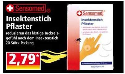 Sensomed Insektestich Pflaster 20 Stück-Packung