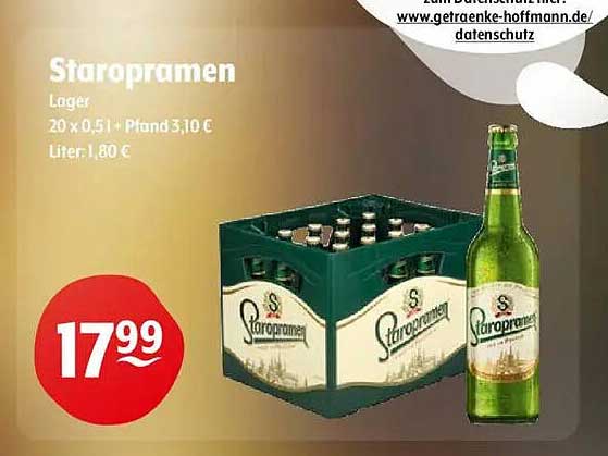 Staropramen Lager 20 x 0,5l