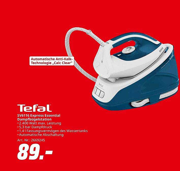 Tefal SV6116 Express Essential Dampfstation