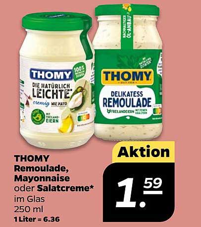 THOMY Remoulade, Mayonnaise oder Salatcreme 250 ml im Glas