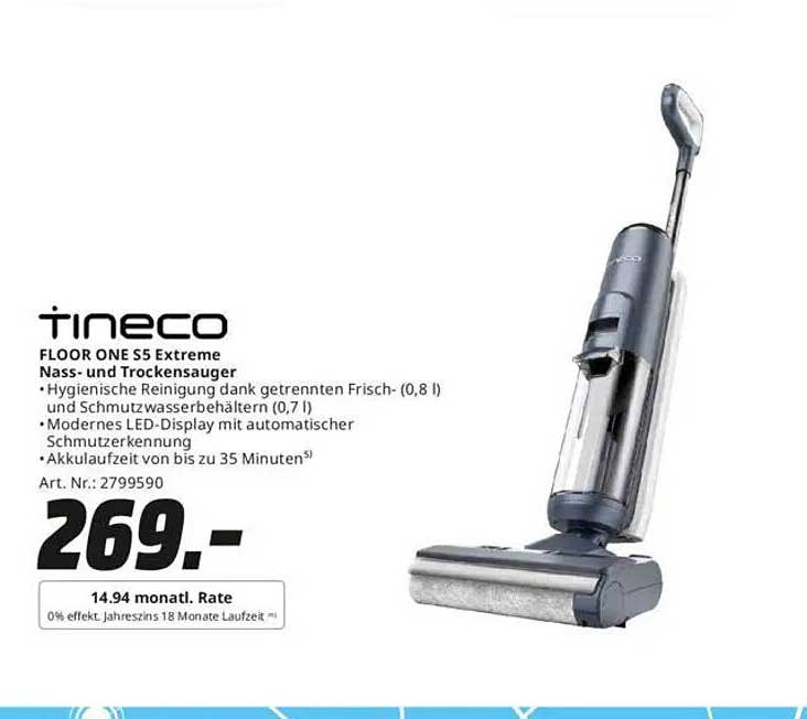 Tineco FLOOR ONE S5 Extreme Nass- und Trockenstaubsauger