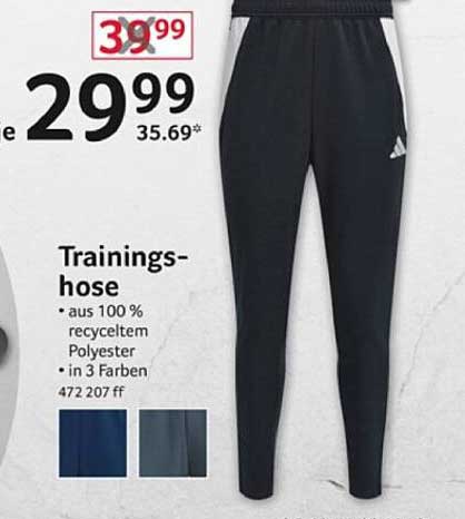 Trainingshose aus 100 % recyceltem Polyester