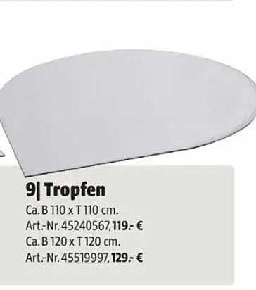 Tropfen Tischplatte – Stilvoll und funktional