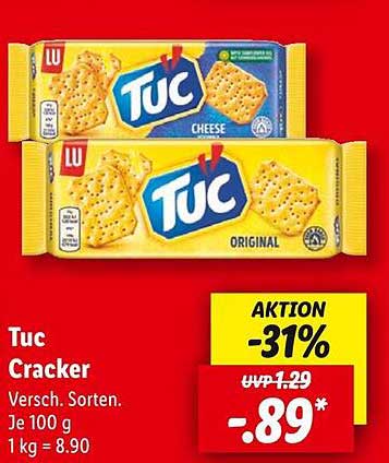Tuc Cracker - Verschiedene Sorten