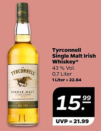 Tyrconnell Single Malt Irish Whiskey 0,7 Liter