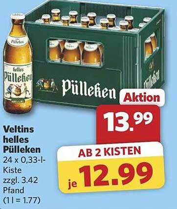 Veltins helles PÜLLEKEN 24 x 0,33 l Kiste