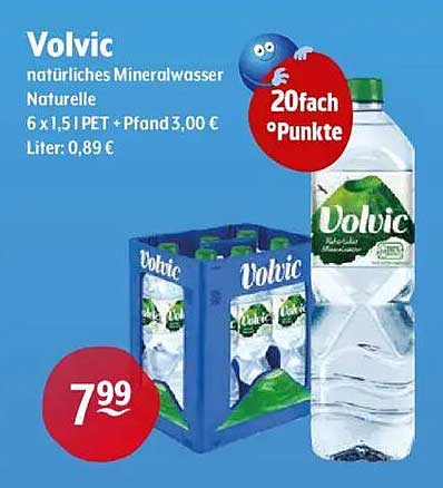 Volvic Natürliches Mineralwasser 6 x 1,5 l