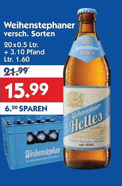 Weihenstephaner Helles 20 x 0,5 L