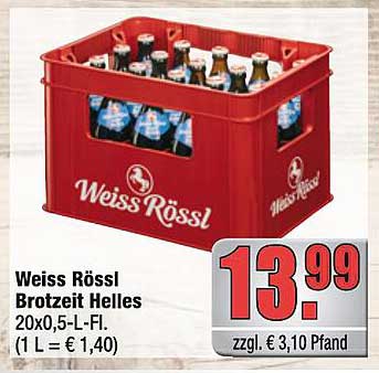 Weiss Rössl Brotzeit Helles 20x0,5-L-Fl.