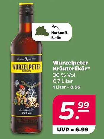 Wurzelpeter Kräuterlikör 30 % Vol. 0,7 Liter