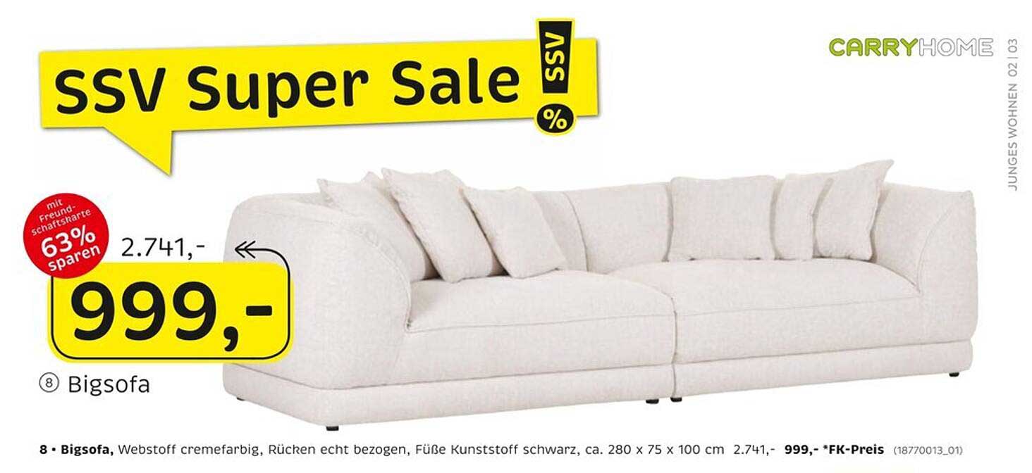 XXXLutz Bigsofa im SSV Super Sale
