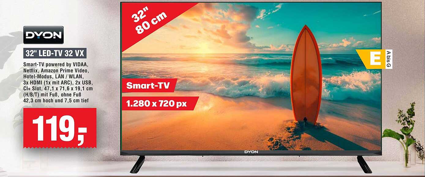 32" LED-TV 32 VX von DYON