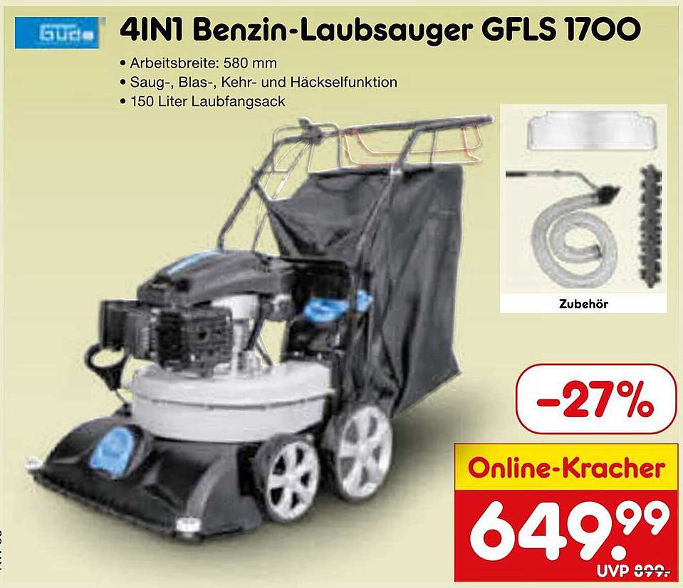4IN1 Benzin-Laubsauger GFLS 1700