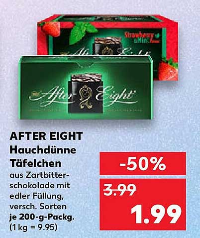 AFTER EIGHT Hauchdünne Täfelchen - 200 g