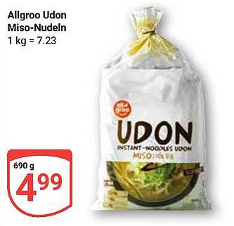 Allgroo Udon Miso-Nudeln 690 g