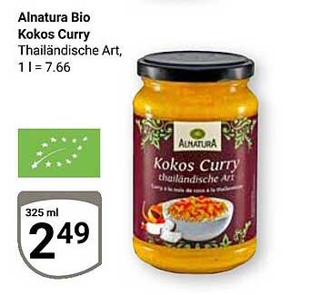 Alnatura Bio Kokos Curry Thailändische Art, 325 ml