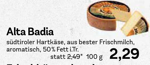 Alta Badia - Südtiroler Hartkäse, aromatisch und cremig