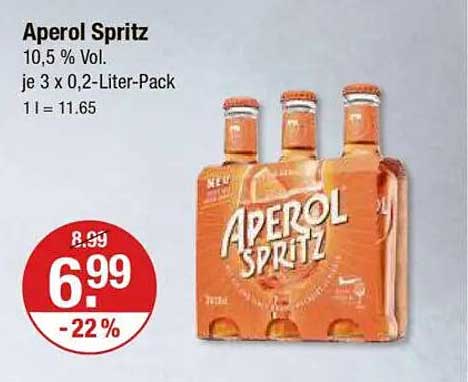 Aperol Spritz 0,2 Liter-Packs (3 Stück)
