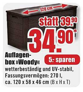 Auflagenbox »Woody«