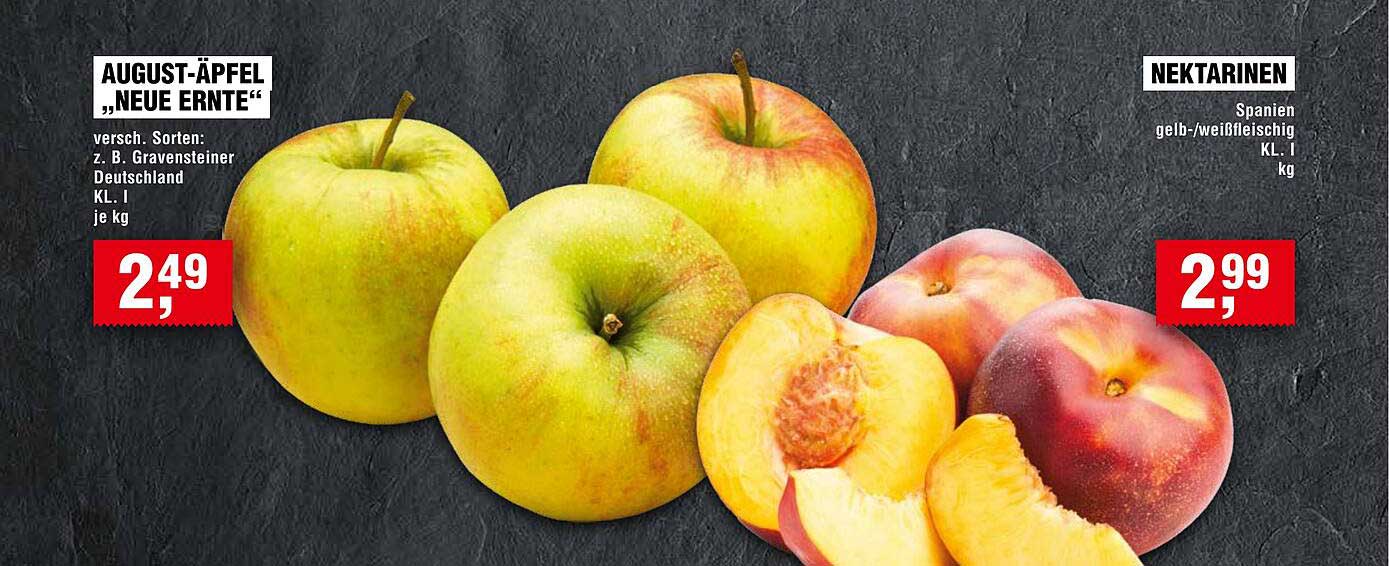 AUGUST-ÄPFEL „NEUE ERNTE“
