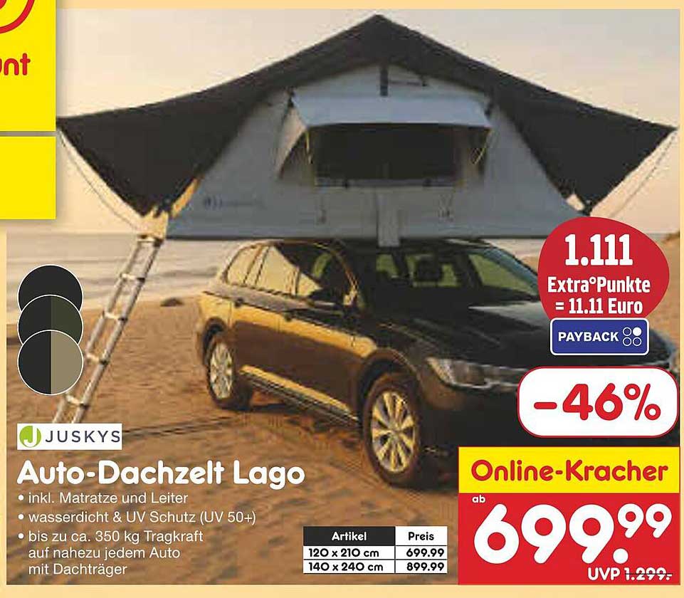 Auto-Dachzelt Lago