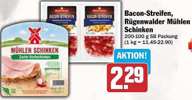 Bacon-Streifen, Rügenwalder Mühlen Schinken