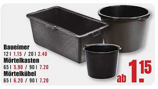 Baueimer ab 1,15 €