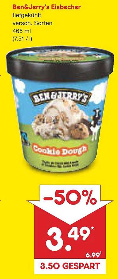 Ben&Jerry's Eisbecher Cookie Dough 465 ml