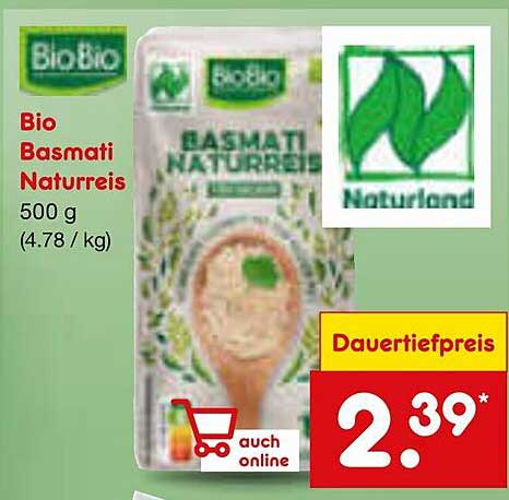 Bio Basmati Naturreis 500 g