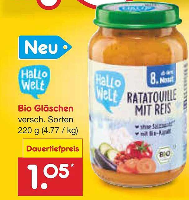 Bio Gläschen Ratatouille mit Reis 220 g